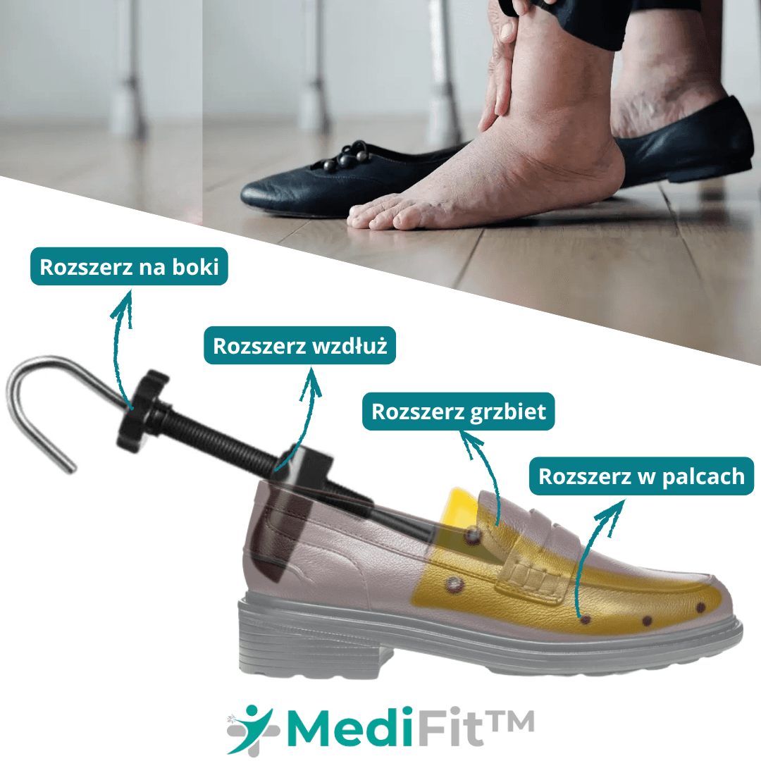 MediFit™ - dopasuj buty do spuchniętych i zmęczonych nóg